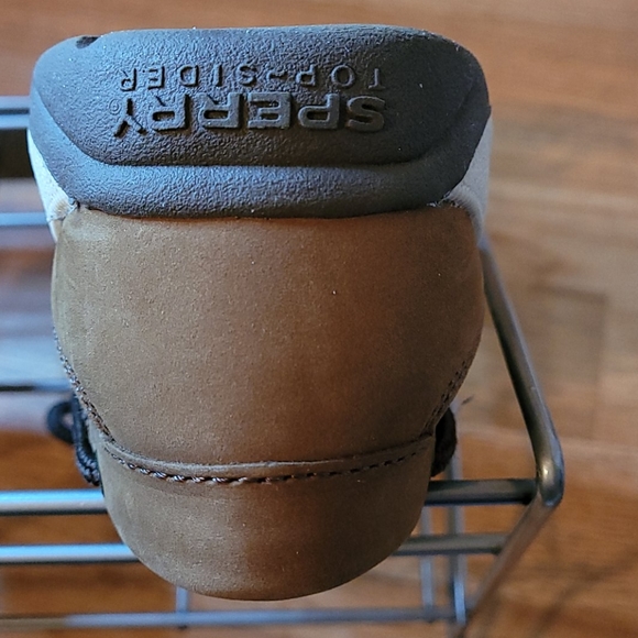 Sperry Top-siders brown leather/animal print sz 38 - Picture 9 of 10